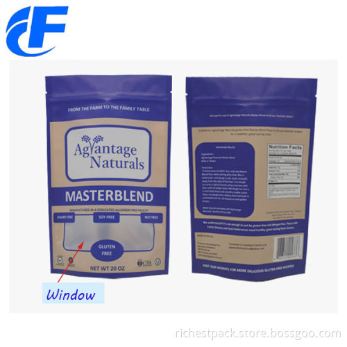 2oz Standup Zipper Foil Bags For Food Packaging
